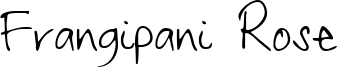 Frangipani Rose Font