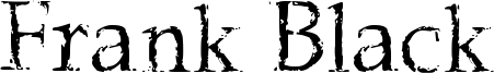Frank Black Font