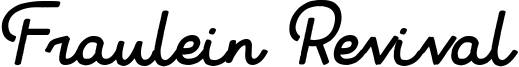 Fraulein Revival Italic.otf