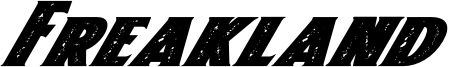 Freakland Font