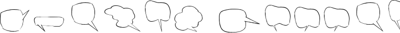 Freaky Comment Balloons LT Font
