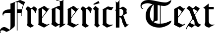 Frederick Text Font