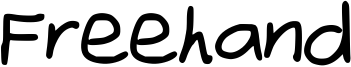 Freehand Font