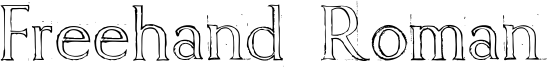 Freehand Roman Font