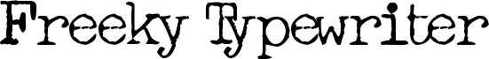 Freeky Typewriter Font