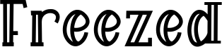Freezed Font
