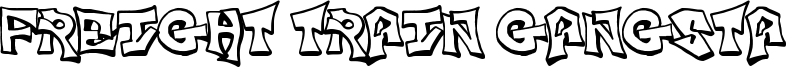 Freight Train Gangsta Font