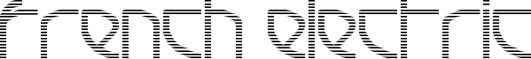 French Electric Font