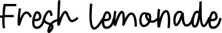 Fresh Lemonade Font
