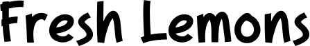 Fresh Lemons Font