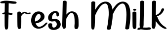 Fresh Milk Font