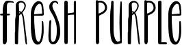 Fresh Purple Font