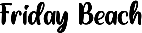 Friday Beach Font