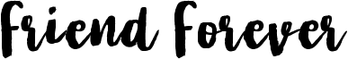 Friend Forever Font