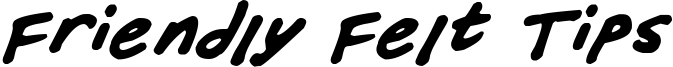 Friendly Felt Tips Italic.otf
