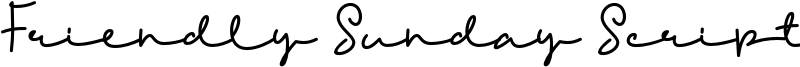 Friendly Sunday Script Font