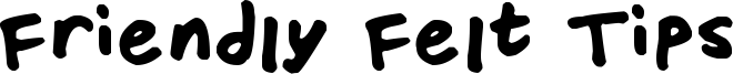 Friendly Felt Tips Font