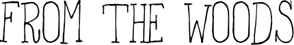 From the Woods Font