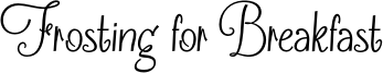 Frosting for Breakfast Font