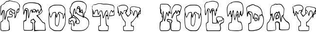Frosty Holiday Font