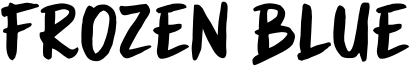 Frozen Blue Font