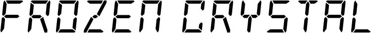 Frozen Crystal Font