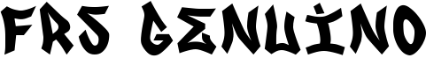 FRS Genuino Font