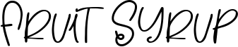 Fruit Syrup Font