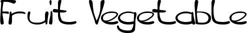 Fruit Vegetable Font