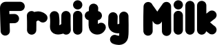 Fruity Milk Font