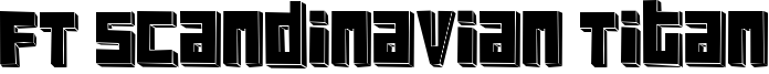 FT Scandinavian Titan Font