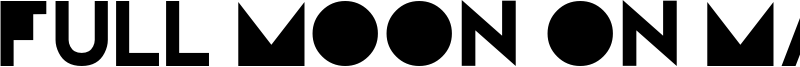 Full Moon On Mars Font