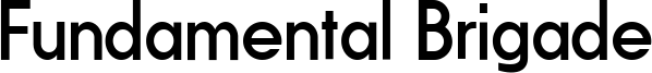 Fundamental Brigade Font