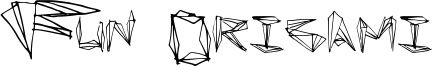 Fun Origami Font