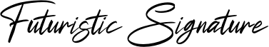 Futuristic Signature Font