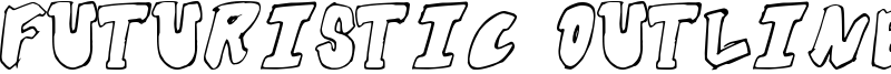 Futuristic Outline Font