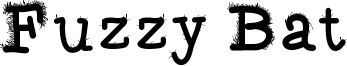 Fuzzy Bat Font
