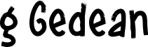 g Gedean Font