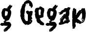 g Gegap Font