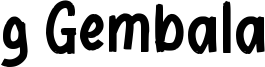 g Gembala Font