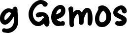 g Gemos Font
