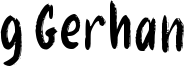 g Gerhan Font