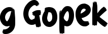 g Gopek Font