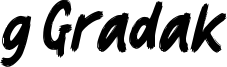 g Gradak Font