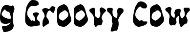 g Groovy Cow Font