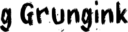 g Grungink Font