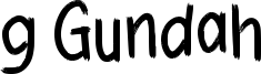 g Gundah Font