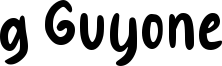 g Guyone Font