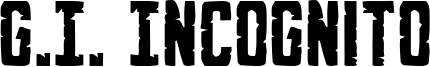 G.I. Incognito Font