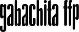 gAbAcHiTA-personal-use.otf